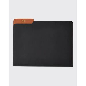 Genuine Leather File Folder, Personalized  - Size: unisex