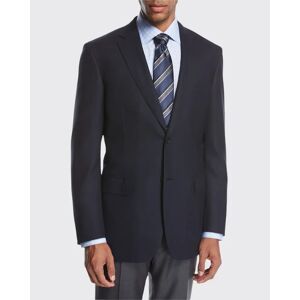 Brioni Ravello Wool Two-Button Sport Coat, Navy Blue