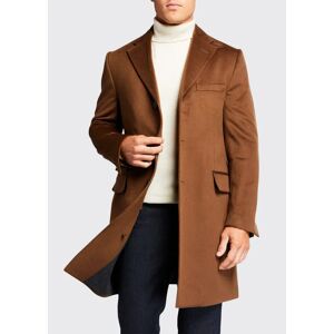 Corneliani Men's ID Top Coat w/ Removable Dickey  - BEIGE - BEIGE - Size: 58 EU (48 US)