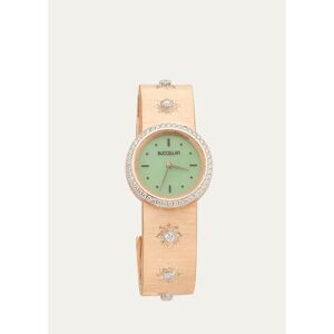 Buccellati Macri 18k Pink Gold, Jade and Diamond Watch  - Size: NO SIZE