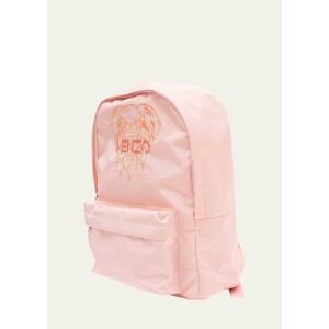 Kenzo Boy's Elephant Logo Embroidered Backpack  - PINK - PINK