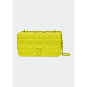 Burberry Lola Small Quilted Check Flap Shoulder Bag  - VIVID LIME - VIVID LIME