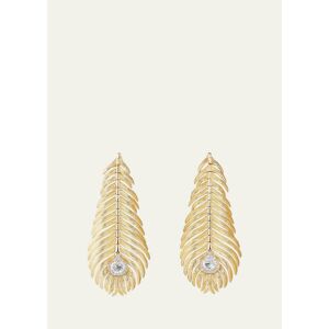 Boucheron Plume de Paon Diamond Pendant Earrings  - Size: NO SIZE