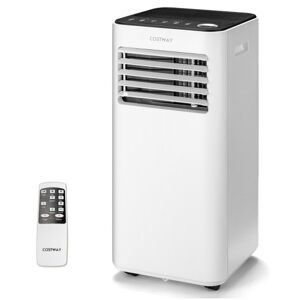 Costway 8000 BTU Portable Air Conditioner with Fan and Dehumidifier Mode-White