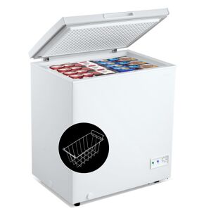 Costway 5 Cu Ft Chest Freezer with Removable Storage Basket-White