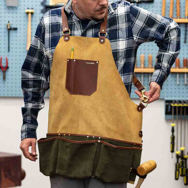 Garrett Wade Suede Carpenters Apron