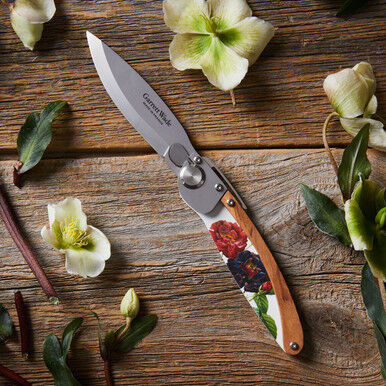 Garrett Wade K2 Flower Design Folding Knife