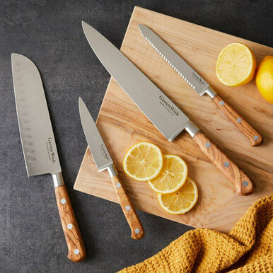 Garrett Wade Four Piece Stunning Kitchen Knife Set in Olivewood