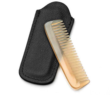 Garrett Wade Small Beard Natural Horn Comb