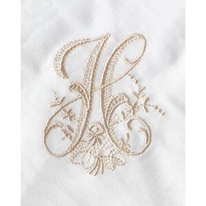 Boutross Imports Initial Monogram Cocktail Napkins, Set of 6