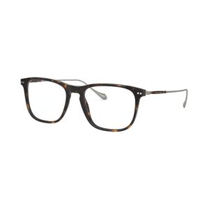 Giorgio Armani Men's Rectangle Eyeglasses - Male - Havana - Size: 54