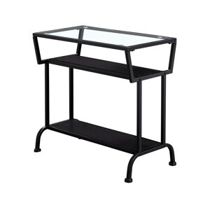 Monarch Specialties Accent Table - 22" H Tempered Glass - Unisex - Coffee Bea - Size: No Size