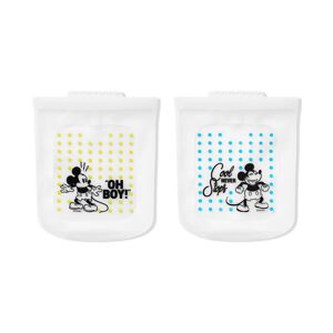 Pyrex Mickey & Friends Reusable Half-Gallon Silicone Food Storage Bags, Set of 2 - Unisex - Mickey And Friends