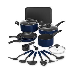 Bella 17-Pc. Cookware Set - Unisex - Navy Blue