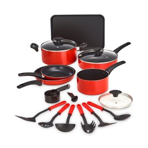 Bella 17-Pc. Cookware Set - Unisex - Red
