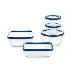 Pyrex Freshlock Plus Microban 10-Pc. Glass Food Storage Set - Unisex - Blue
