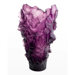 Daum Camelia Magnum Violet Vase - Size: unisex