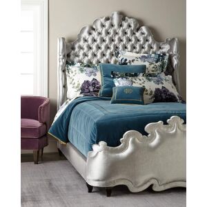 Haute House Isabella Tufted Queen Bed - Size: QUEEN BED - GRAY