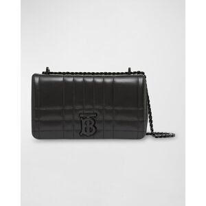 Burberry Lola Small Quilted Leather Shoulder Bag - BLACK