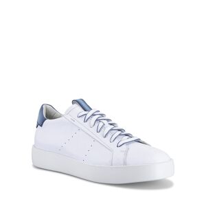 Santoni Men's Part Bicolor Leather Low-Top Sneakers - Size: 7.5D - WHITE-I55