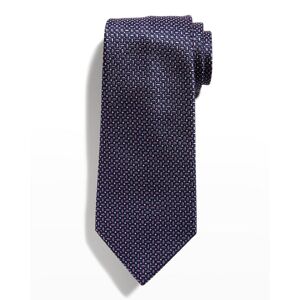 Emporio Armani Men's Silk Jacquard Tie - SOLID MEDIUM PINK