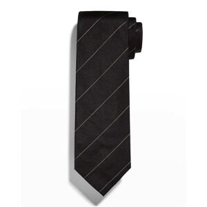Brioni Men's Silk Pinstripe Tie - YELLOW MUL