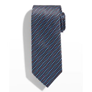 Brioni Men's Micro Jacquard Silk Tie - LT BLUE PU