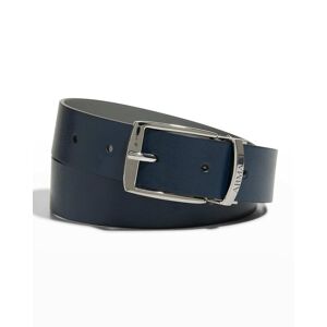 Emporio Armani Boy's Reversible Belt, Size XS-L - Size: M - NAVY/GREY