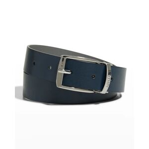 Emporio Armani Boy's Reversible Belt, Size XS-L - Size: L - NAVY/GREY