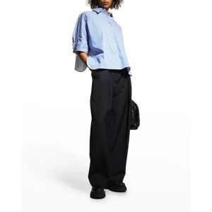 MeimeiJ Striped Boxy Collared Shirt - Size: 42 IT (6 US) - ME10C27