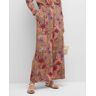 Johnny Was Lioness Cropped Wide-Leg Printed Pants - Size: X-LARGE - MULTI