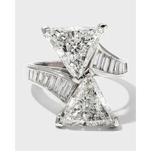 Oscar Heyman Platinum Trillion and Baguette Diamond Ring