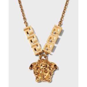 Versace Medusa Pendant Necklace - VERSACE GOLD