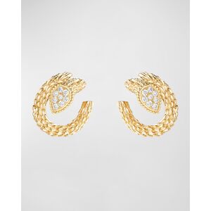 Boucheron Yellow Gold Serpent Hoop Earrings