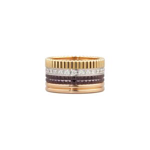 Boucheron Classic Quatre 18k Gold Large Diamond Band Ring, EU 61 / US 9.5 - Size: NO SIZE