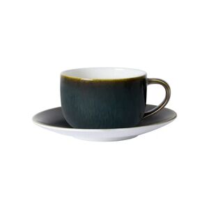 Crown Art Glaze Cappuccino Cup and Saucer - Size: unisex