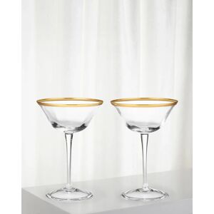 AERIN Sophia Clear Coupe Glasses - Size: unisex