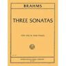 International Music Co. Brahms Three Sonatas for Violin and Piano