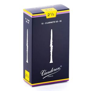 Vandoren Bb Clarinet Reeds, Box of 10 (2.5)
