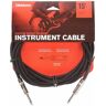 D'Addario Braided Instrument Cable, 15 ft, Black