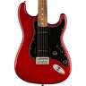 Fender Noventa Stratocaster Electric Guitar (Crimson Red Transparent, Pau Ferro Fretboard)