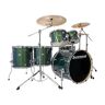 Ludwig Evolution 6-Piece Drum Kit with Zildjian Cymbals (Emerald Sparkle)