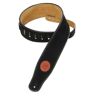 Levy's MSS3 2½" Signature Series Suede Guitar Strap, Black