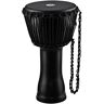 Meinl Percussion 10" Travel Series Rope Tuned Djembe with Goat Head - Phantom Black