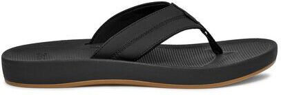 Sanuk Men's Cosmic Coast Sandals in Black, Size 12