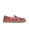 Sanuk Women's Donna St Plaid Chill Shoe in Red Multi