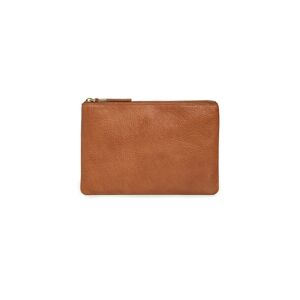 Madewell The Leather Pouch Clutch  - English Saddle - Size: One Size - Gender: female