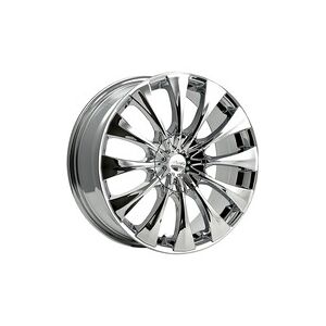 Pacer 776C Silhouette 17X7.5 Chrome Plated, Wheel Rims, +42 Offset, 776C-7751442