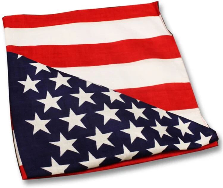 American Flag 22" Cotton Bandanas by Windy City Novelties