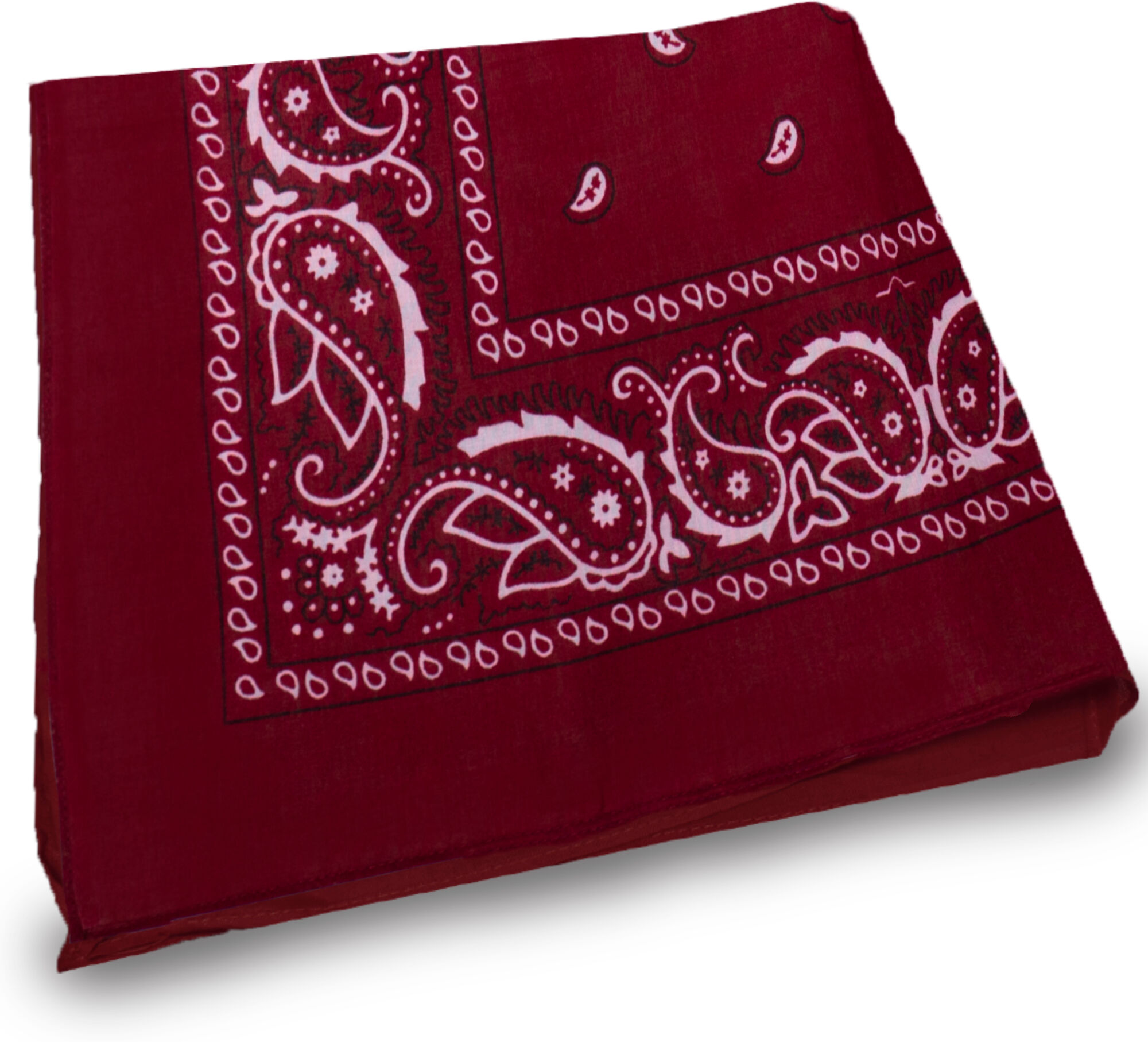 Maroon Cotton Bandanas by Windy City Novelties